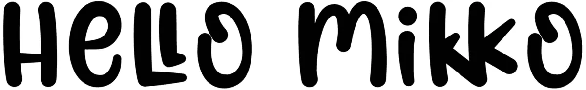 Hello Mikko Font 1