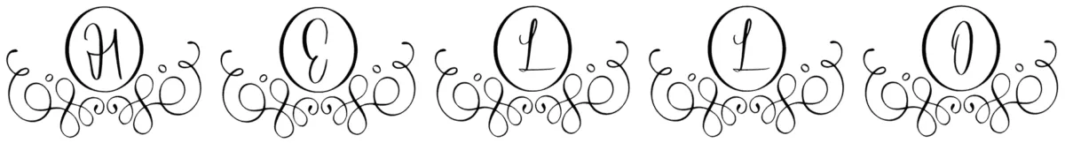 Hello Monogram Font 1
