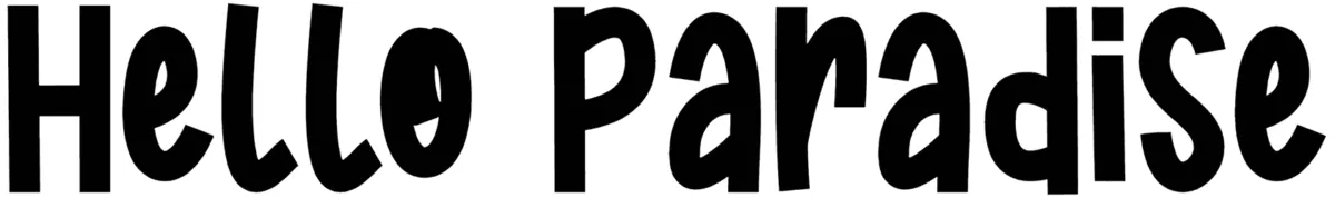 Hello Paradise Font 1