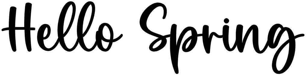 Hello Spring Font 1
