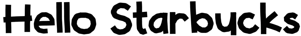 Hello Starbucks Font 1