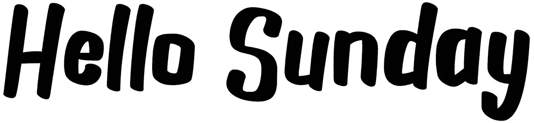 Hello Sunday Font 1