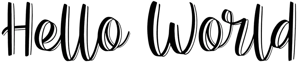 Hello World Font 1