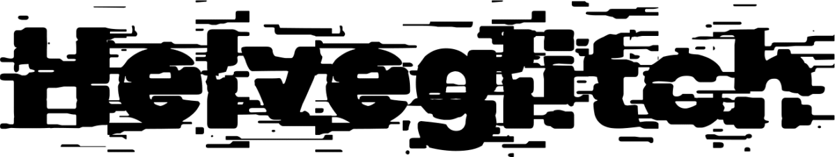Helveglitch Font 1
