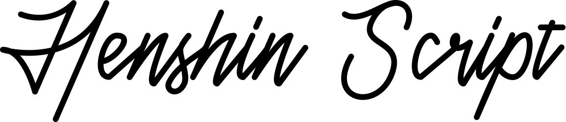 Henshin Script Font 1