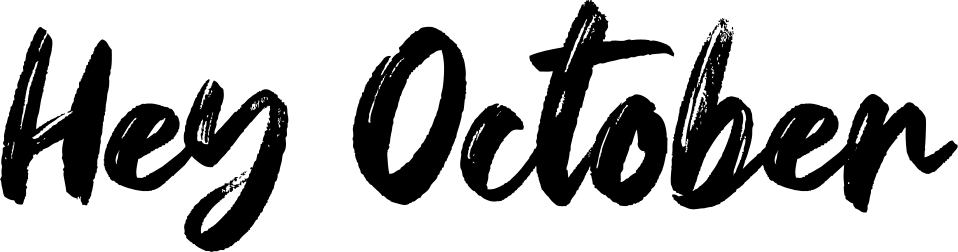 Hey October Font 1