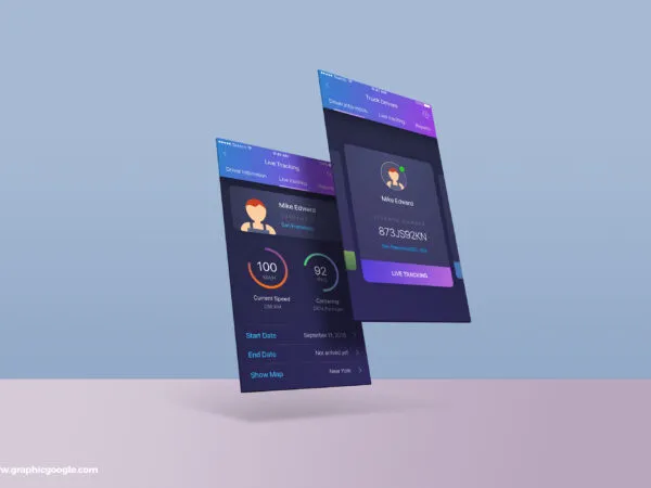 High Resolution Screens Mockup Template 1