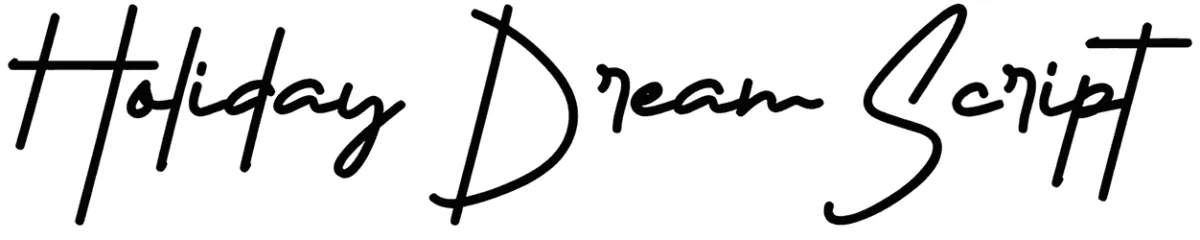 Holiday Dream Script Font 1