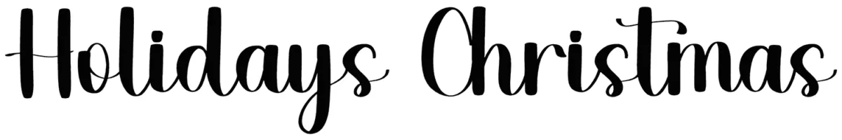 Holidays Christmas Font 1
