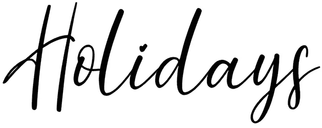 Holidays Font 1