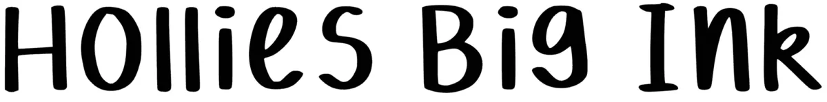 Hollies Big Ink Font 1