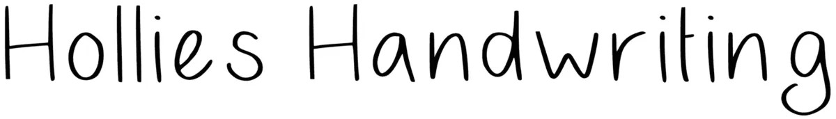 Hollies Handwriting Font 1