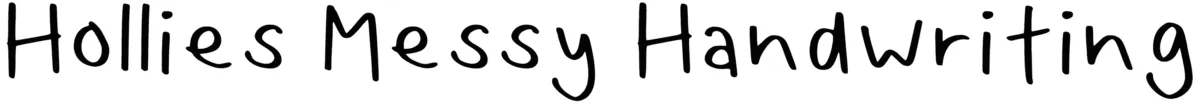 Hollies Messy Handwriting Font 1