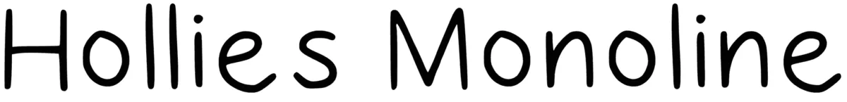 Hollies Monoline Font 1