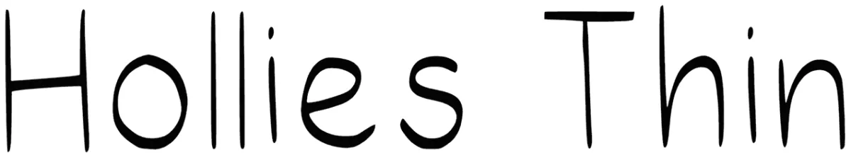Hollies Thin Font 1