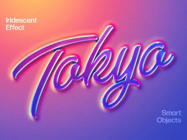 Holo Gradient Text And Logo Effect 1