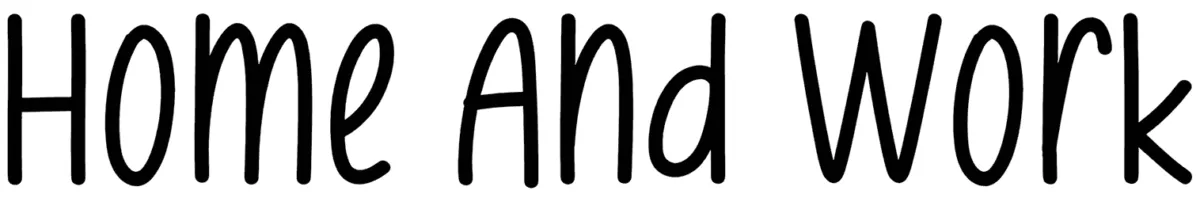 Home And Work Font 1