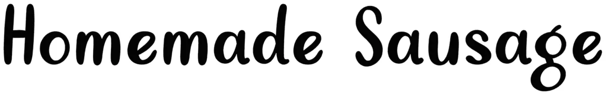 Homemade Sausage Font 1