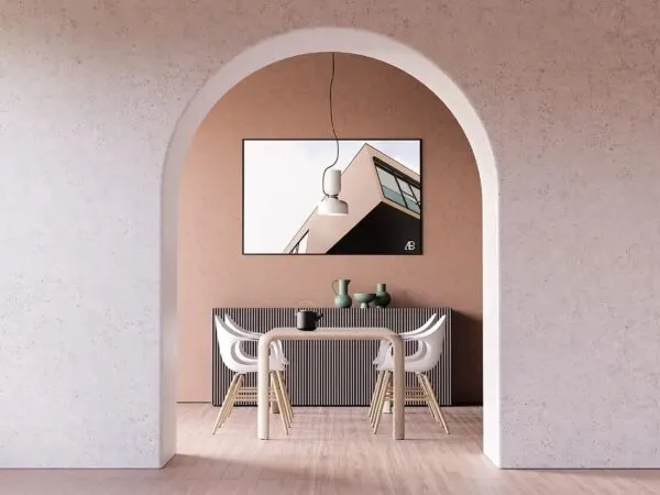 Horizontal Poster in an Modern Interior Mockup 1
