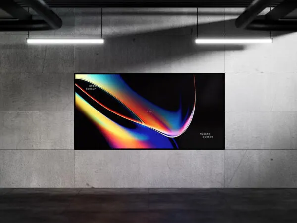 Horizontal Screen Display Mockup 1