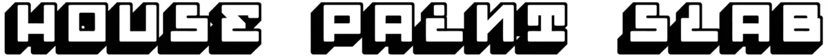 House Paint Slab Font 1