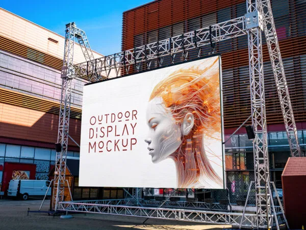 Huge Outdoor Display Mockup 1