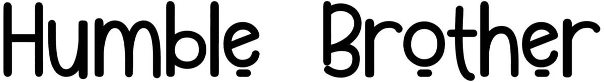 Humble Brother Font 1