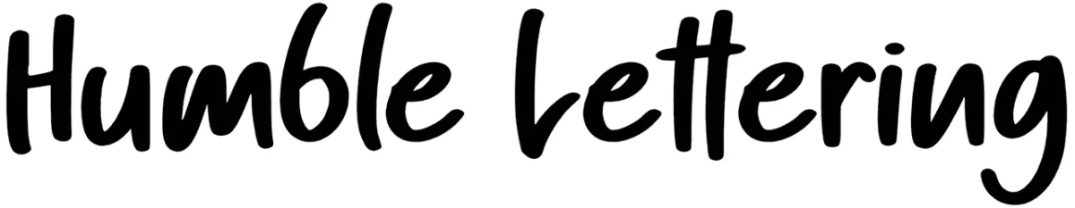 Humble Lettering Font 1