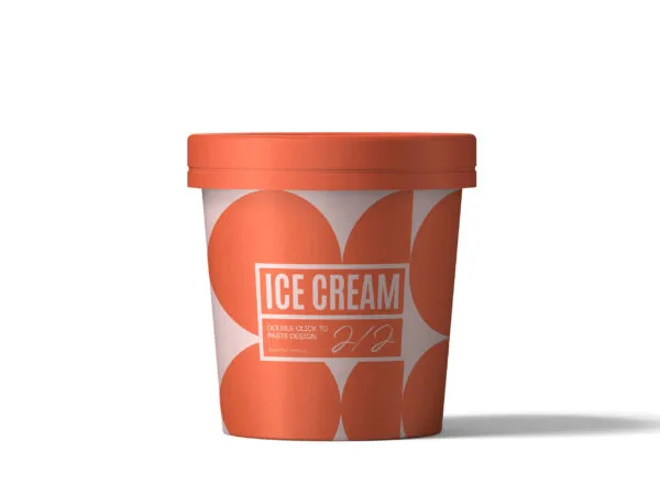 Ice Cream Mockup in Front View 1