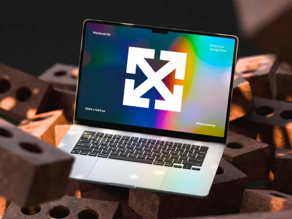 Industrial MacBook Air Mockup 1