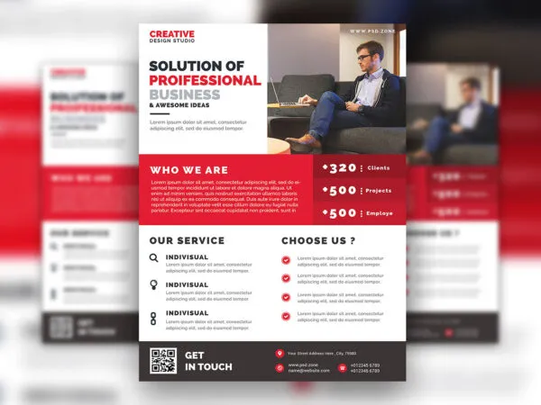 Infographic Business Promotion Flyer Template 1