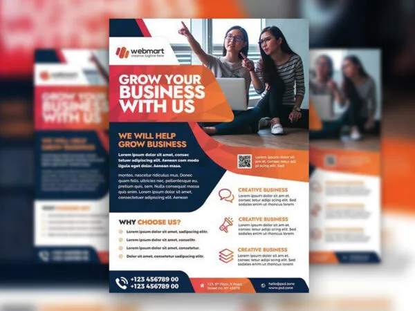 Infographic Corporate Flyer Template 1