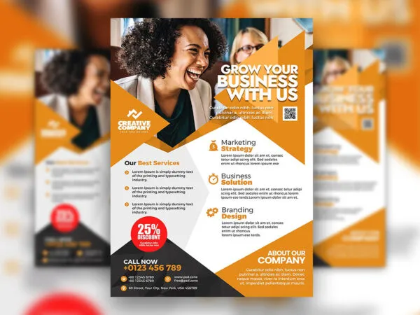 Infographic Digital Marketing Agency Flyer Templates 1