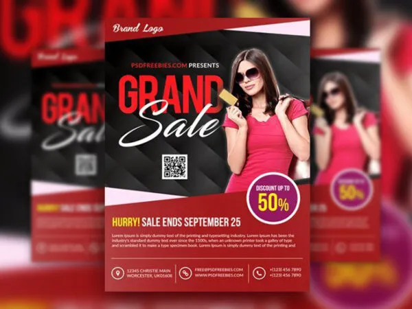 Infographic Grand Sales Flyer Template 1