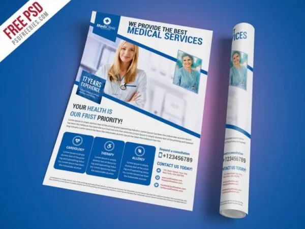 Infographic Medical Services Flyer Template 1