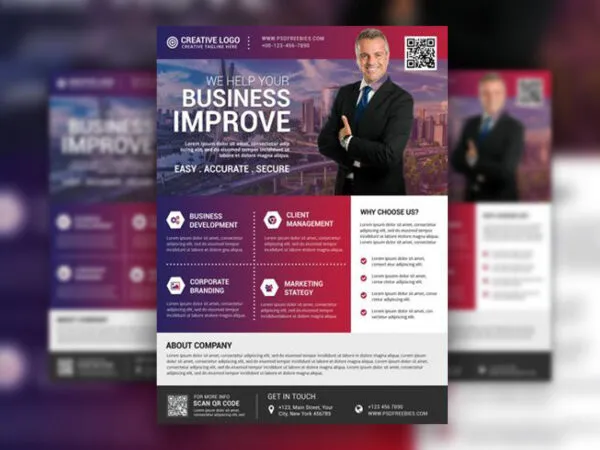 Infographic Multipurpose Creative Business Flyer Template 1
