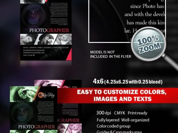 Infographic Photographer Flyer Template 1