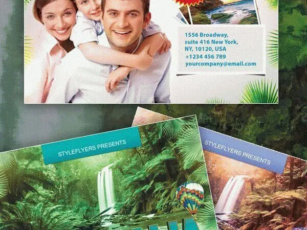 Infographic Travel Agency Flyer Template 1