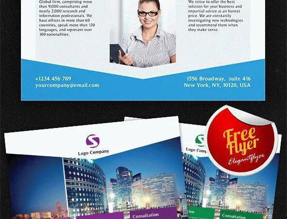 Infographic and Modern Business Flyer Template Plus a Facebook Cover 1
