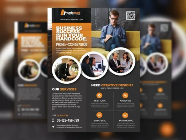 Infographic and Professional Corporate Flyer Template 1