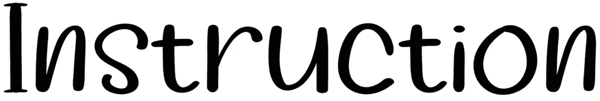Instruction Font 1