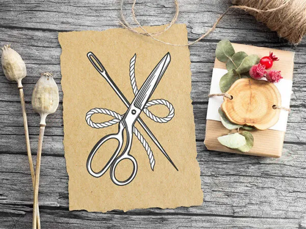 Invitation Card on a Wooden Background Mockup 1