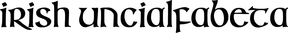 Irish Uncialfabeta Font 1