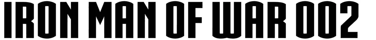Iron Man Of War 002 NCV Font 1