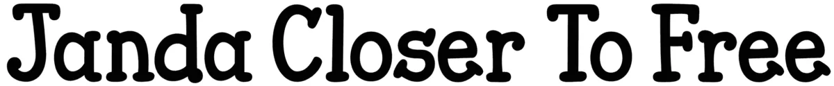 Janda Closer To Free Font 1