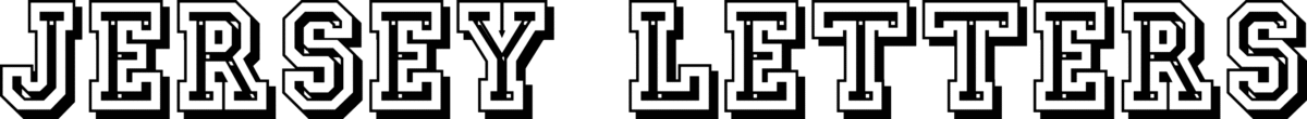 Jersey Letters Font 1