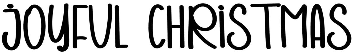 Joyful Christmas Font 1