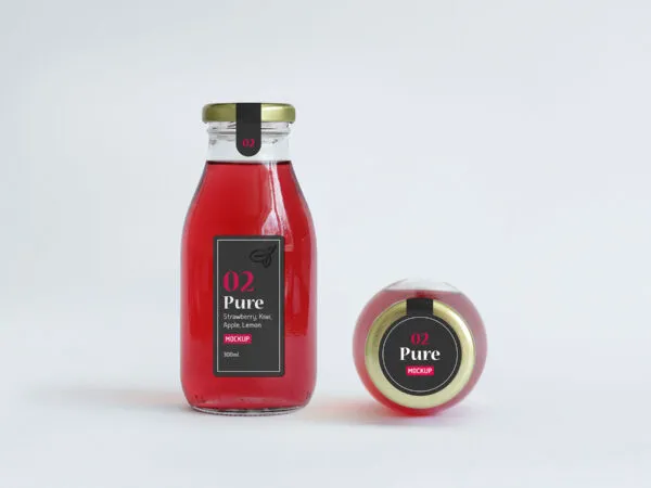 Juice Bottle Packaging Mockup 1