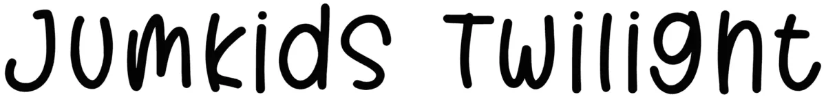 Jumkids Twilight Font 1