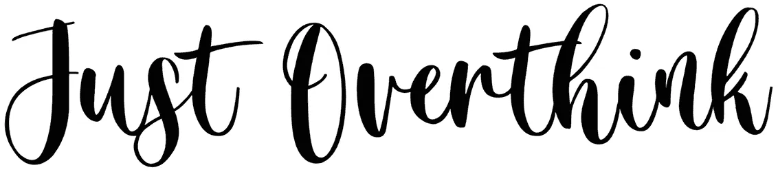 Just Overthink Font 1
